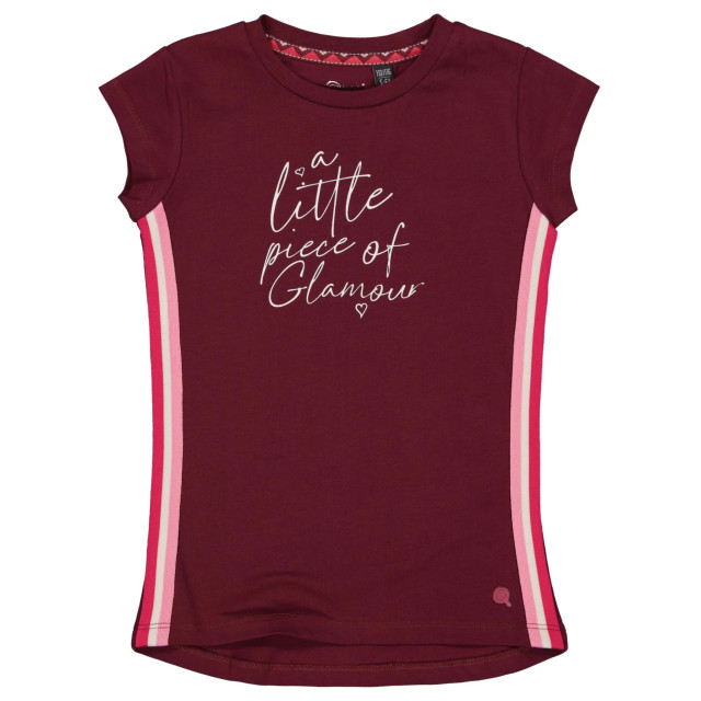 Quapi Meisjes t-shirt madri maroon 130521645 large