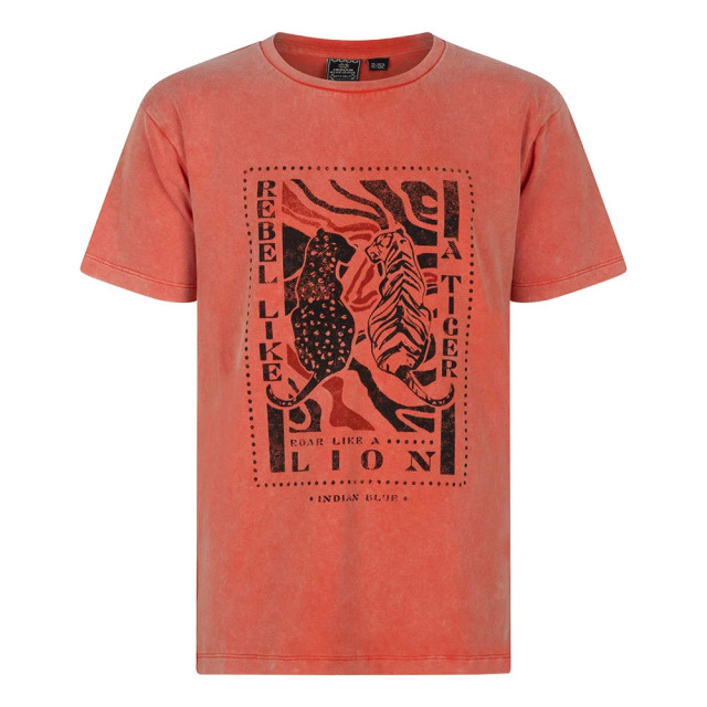 Indian Blue Indian blue meiden t-shirt tiger rebel orange 137632972 large