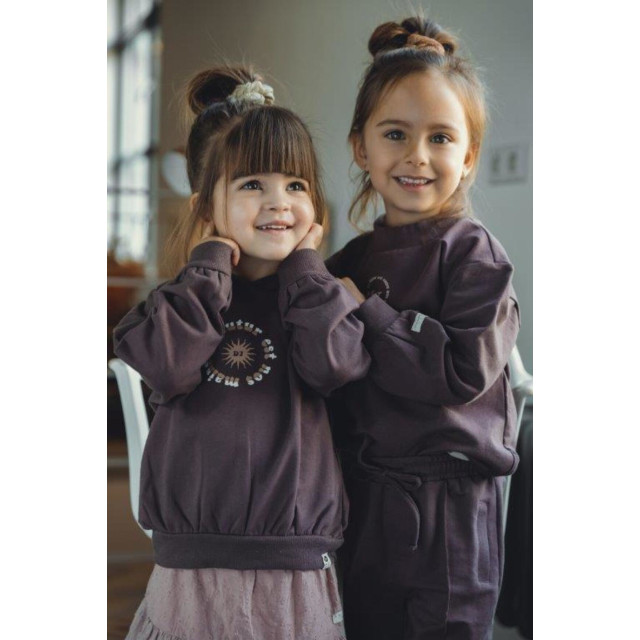 DAILY 7 Meisjes hoodie futur oversized dark mauve 137655396 large