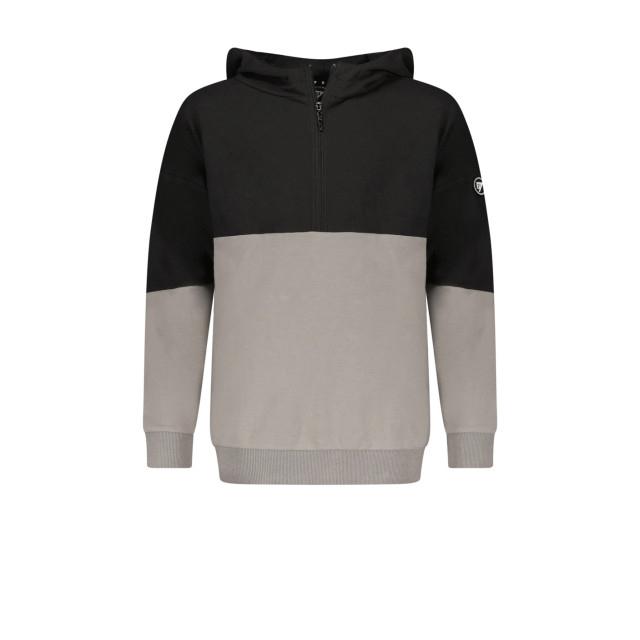 Bellaire  Jongens hoodie met fake pocket colorblock jet 137732414 large