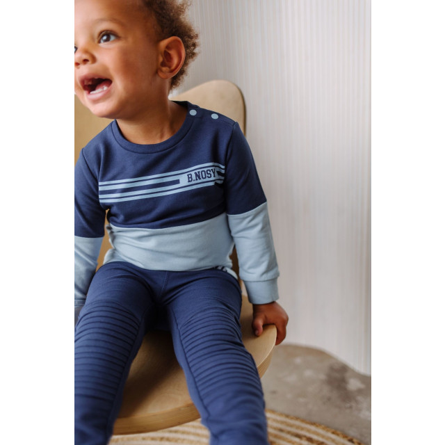 B.Nosy Baby jongens joggingbroek met geplooide kniestukken lake 137898929 large