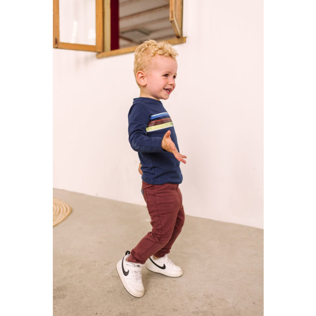 B.Nosy Baby jongens joggingbroek met geplooide kniestukken hazel 137898933 large