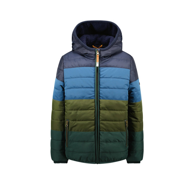 Moodstreet Jongens winterjas colourblock stripe 139201219 large