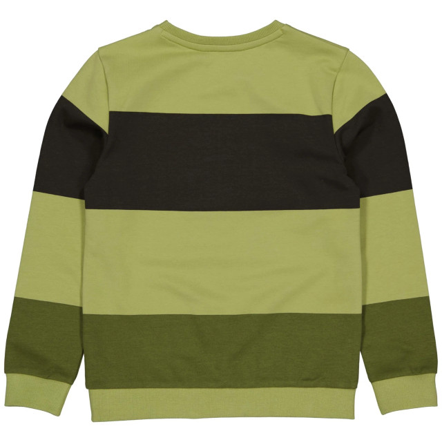 Levv Jongens sweater alwin aop olive light stripe 138980119 large