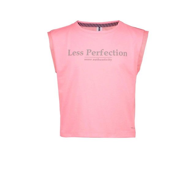 B.Nosy Meisjes t-shirt less perfection met mesh backside sorbet 130411467 large