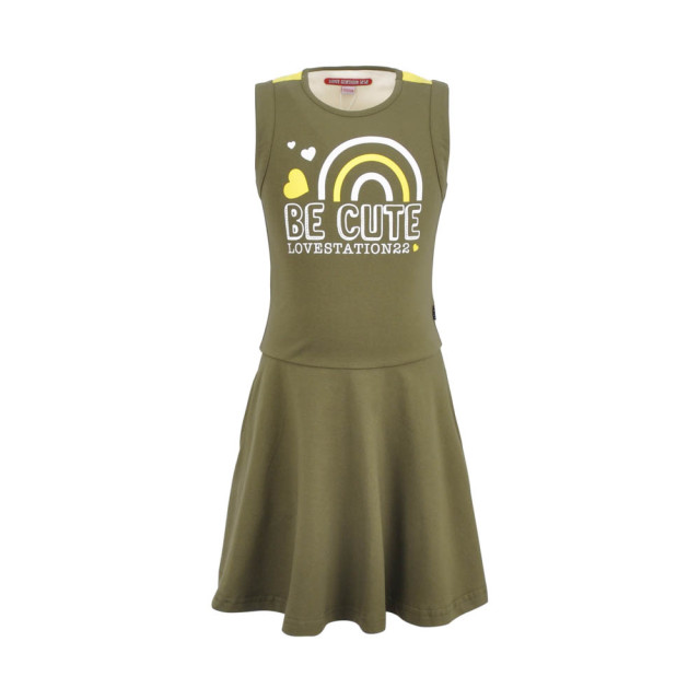 Love Station 22 Meisjes mouwloze jurk eloise olive 130334348 large