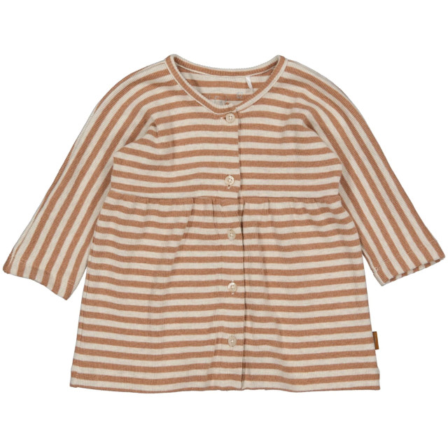 Quapi Newborn baby meisjes jurk elena aop mocha stripe 140473619 large