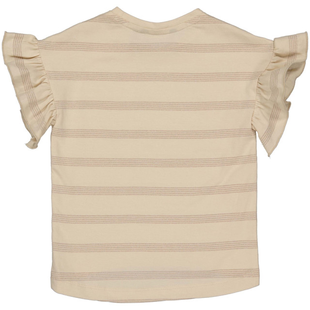 Levv Meisjes t-shirt leslien aop creme stripe 141579828 large