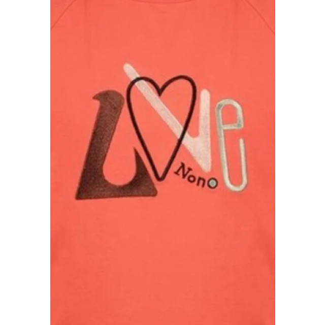 NoNo Meisjes shirt kookie print love winter coral 139681793 large