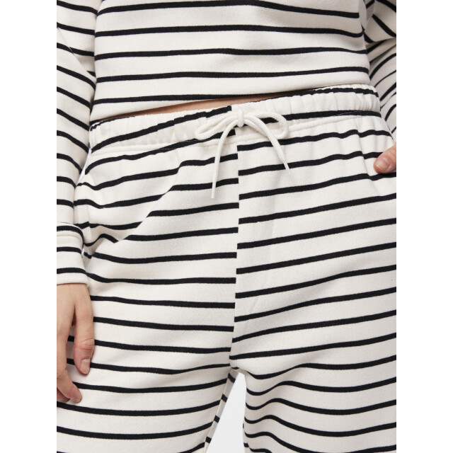 Pieces Dames huispak loungewear gestreept wit/zwart 17146886+17146885-Gestreept large