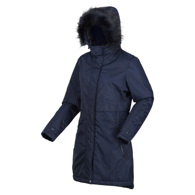 Regatta Dames lyanna parka met bontrand UTRG8165_navy large