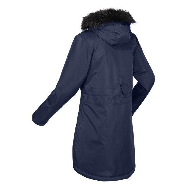 Regatta Dames lyanna parka met bontrand UTRG8165_navy large