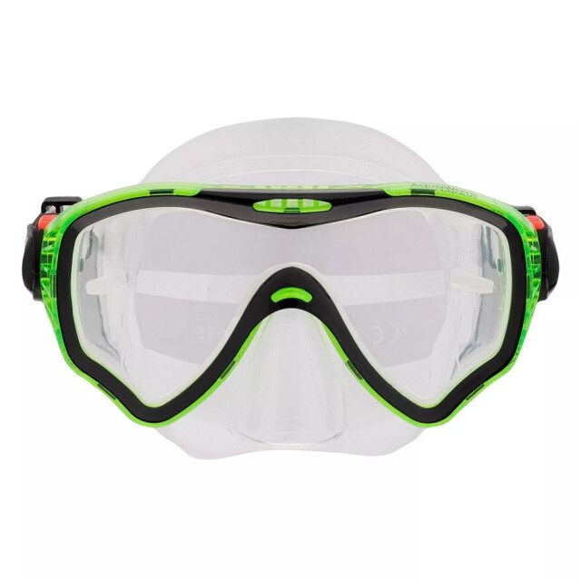 Aquawave Unisex volwassen gozo duikmasker UTIG2720_greenblacktransparent large