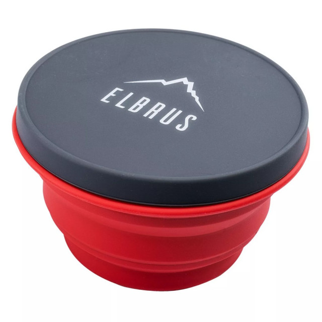 Elbrus Logo 1000ml opvouwbare kom UTIG2693_redblack large