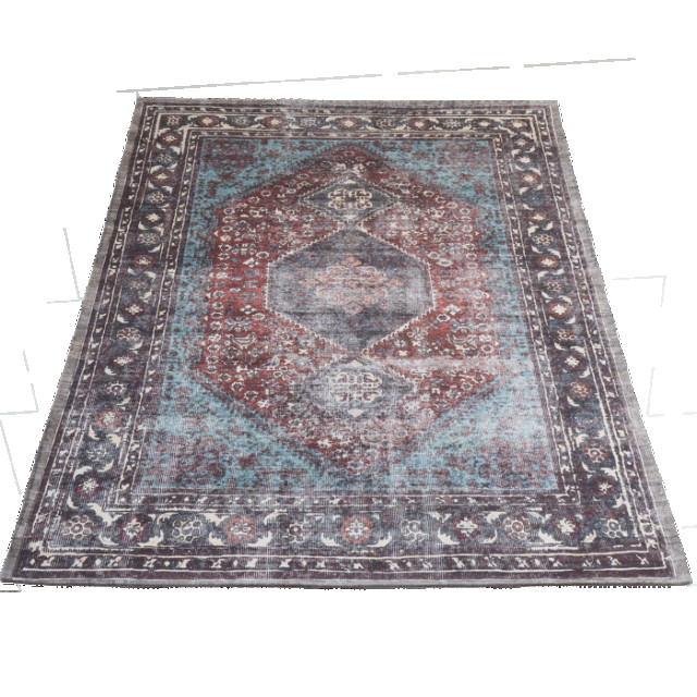Veer Carpets Vloerkleed madel rood/blauw 200 x 290 cm 2647624 large