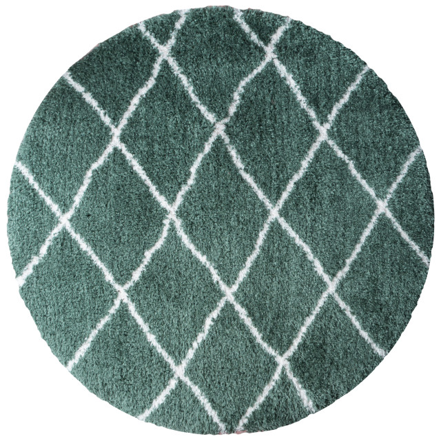 Veer Carpets Vloerkleed jeffie green rond ø120 cm 2647958 large