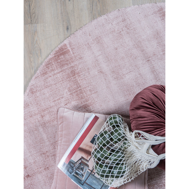 Veer Carpets Karpet viscose rond pink ø200 cm 2647791 large