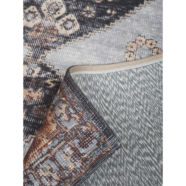 Veer Carpets Vloerkleed karaca antraciet/brown 09 160 x 230 cm 2648203 large