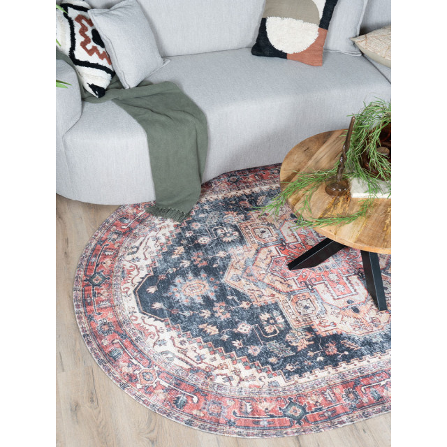 Veer Carpets Vloerkleed nora rood ovaal 200 x 290 cm 2648904 large