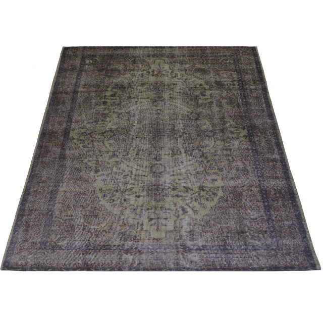 Veer Carpets Vloerkleed mila antraciet/ green 160 x 230 cm 2647676 large