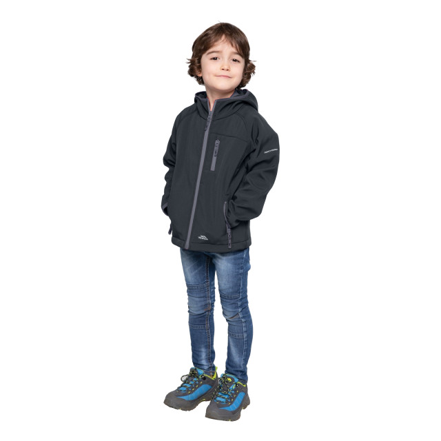 Trespass Kinderen/kinderen kian softshell jacket UTTP4606_black large