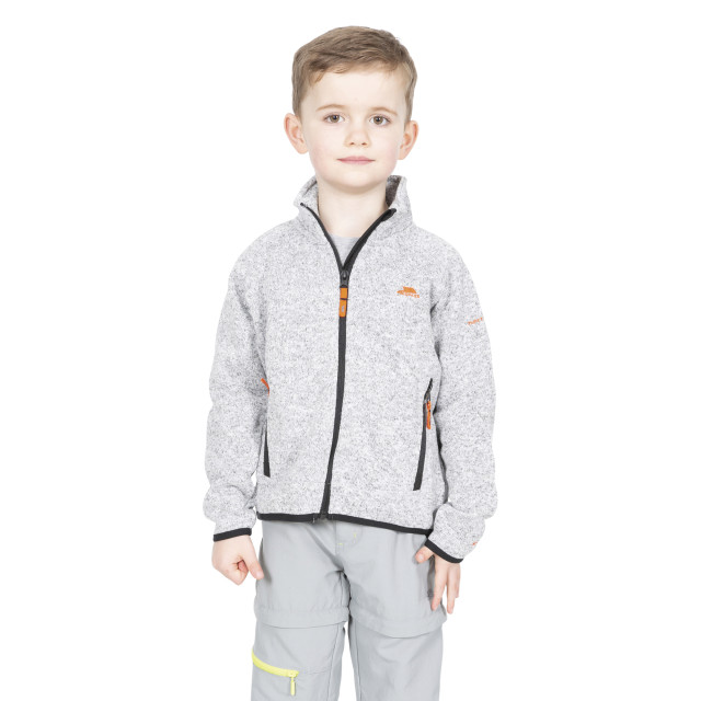 Trespass Childrens boys mario full zip fleece jacket UTTP3462_greymarl large