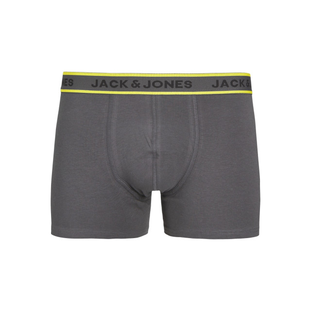 Jack & Jones Heren boxershorts trunks jacspeed zwart/grijs 5-pack 12250614 large