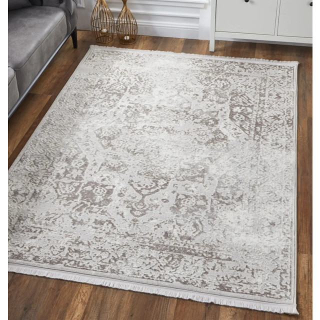 Woodman Carpet Friesland - 120x180cm, laagpolig vloerkleed met franjes 2819057 large