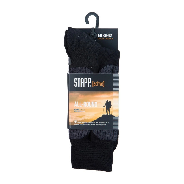 STAPP Active unisex all-round sokken 29530 1-paar 29530-Zwart large