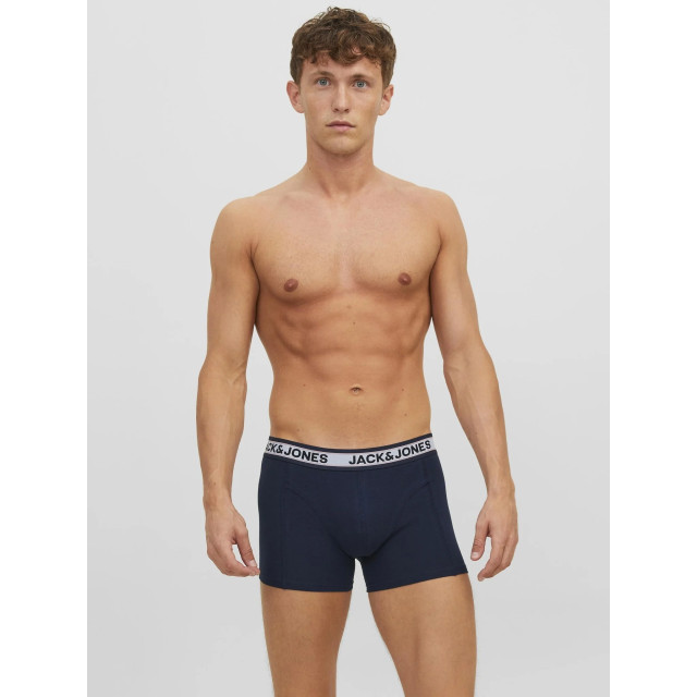 Jack & Jones Heren boxershorts trunks jacmarco oranje/blauw 3-pack 12250605 large