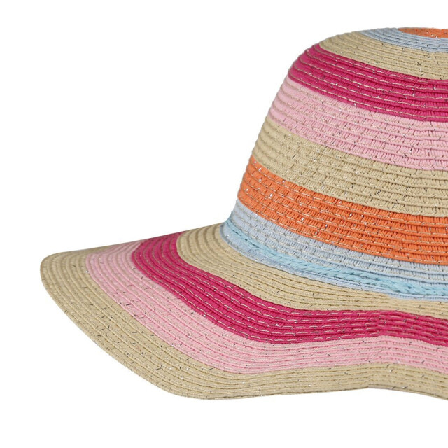 Regatta Kinderen/kinderen mayla gestreepte stoffen zonnehoed UTRG5922_multicoloured large