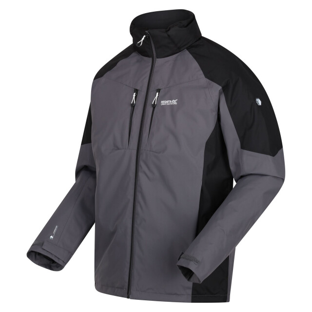 Regatta Heren calderdale waterdichte jas UTRG8086_darkgreyblack large