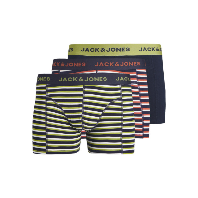 Jack & Jones Heren boxershorts trunks jacandrÉ groen/rood/donkerblauw 3-pack 12252530 large