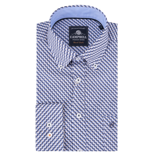 Campbell Casual overhemd met lange mouwen 088323-002-XL large