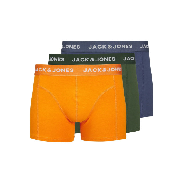 Jack & Jones Heren boxershorts trunks jackex oranje/groen/blauw 3-pack 12250206 large