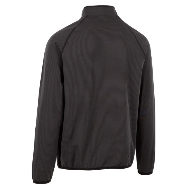 Trespass Heren hulton dlx half zip fleece top UTTP5792_black large