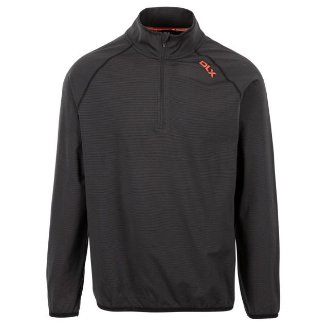 Trespass Heren hulton dlx half zip fleece top UTTP5792_black large