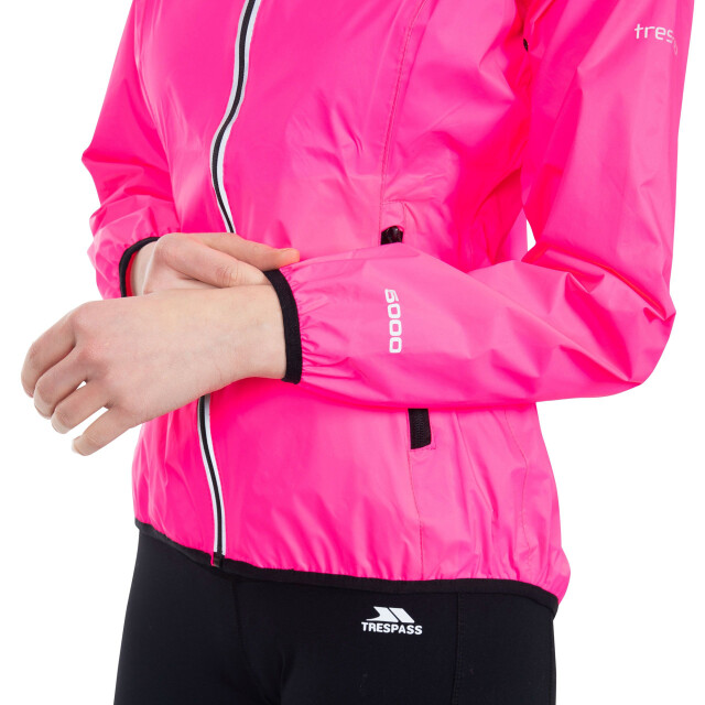 Trespass Dames beaming makkelijk opbergbaar en goedzichtbare jas UTTP4616_hivisibilitypink large