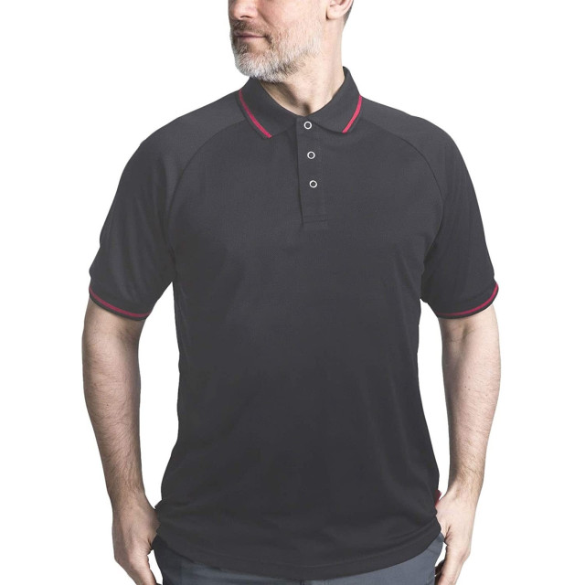 Trespass Heren bonington korte mouw actief poloshirt UTTP2931_darkgrey large