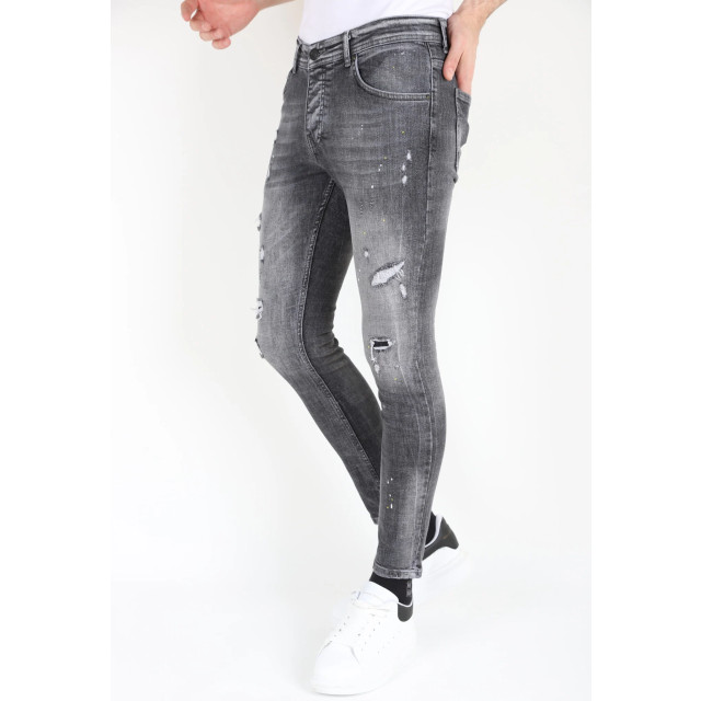 Mario Morato Ripped jeans met verfspatten stretch mm112 1979 / 112 large