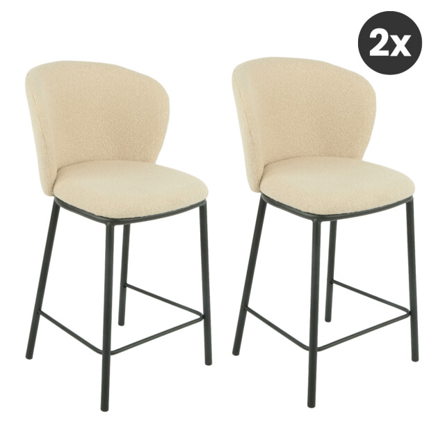 Multifurn 2x barkruk loa bouclé 2816068 large