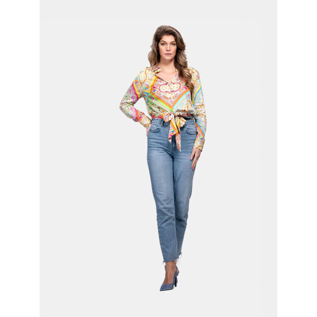 Mucho Gusto Blouse antwerp ocean patchwork Blouse Antwerp Multicolor Ocean Patchwork large