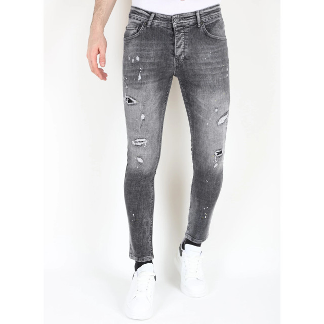 Mario Morato Ripped jeans met verfspatten stretch mm112 1979 / 112 large