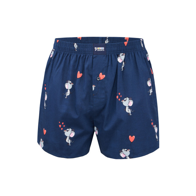 Happy Shorts Wijde boxershort heren muis met hartjes HS-380 large