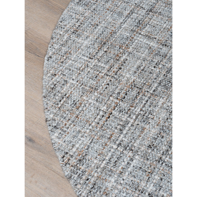 Veer Carpets Vloerkleed cross grey/beige rond ø200 cm 2827174 large