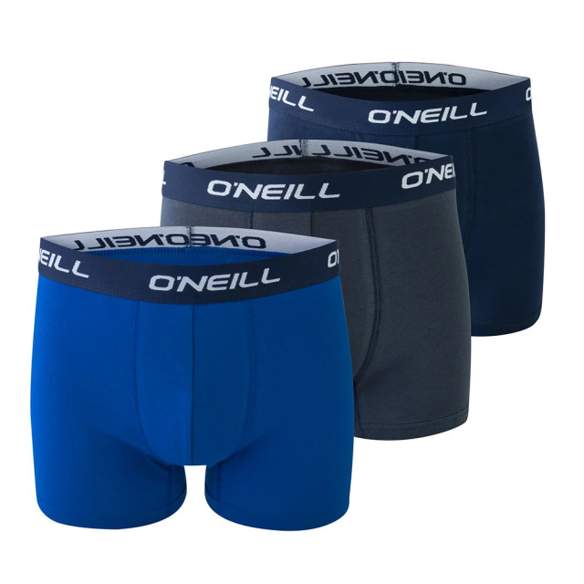 O'Neill Heren boxershorts trunks 900003 effen blauw 3-pack 900003-Blauw large