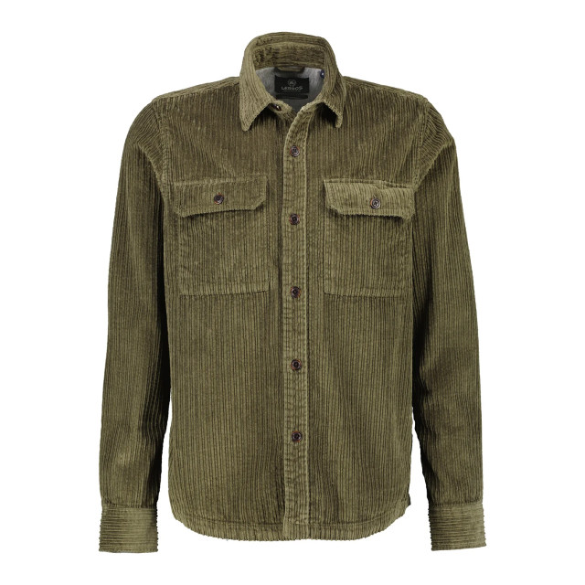 Lerros Heren overshirt 2291226 649 gentle olive Lerros overhemd 2291226 649 Gentle Olive large