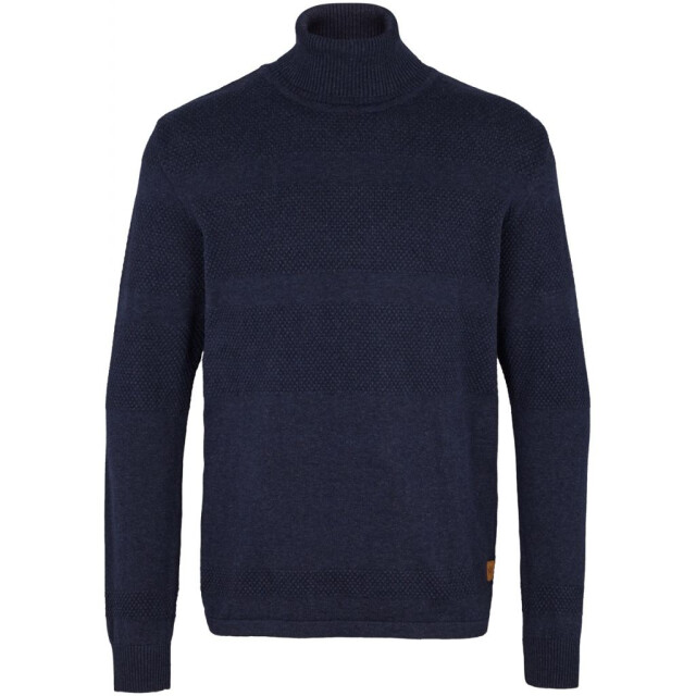 Kronstadt Fisker cotton roll neck knit navy 50023 50023 large