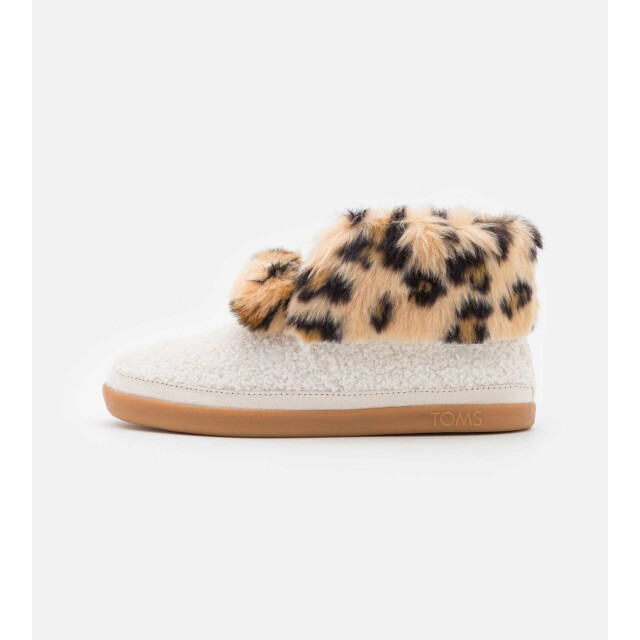 Toms Celeste natural faux shearling/ leopard pantoffel 10016795 large
