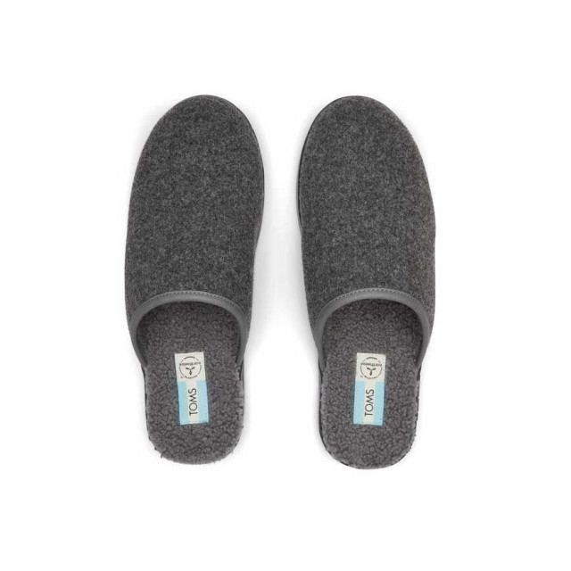 Toms Pantoffel harbor smoke grey repreve two tone felt 10016859 10016859 large